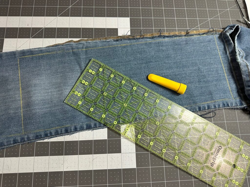 measuring denim fabric