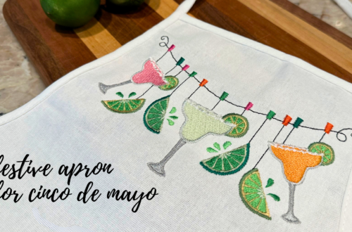 festive apron for cinco de mayo