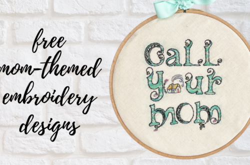 free mom-themed embroidery designs!