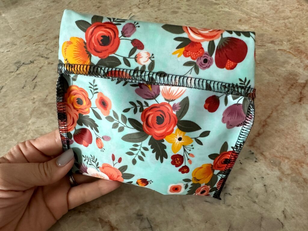 serger snack pouch folded