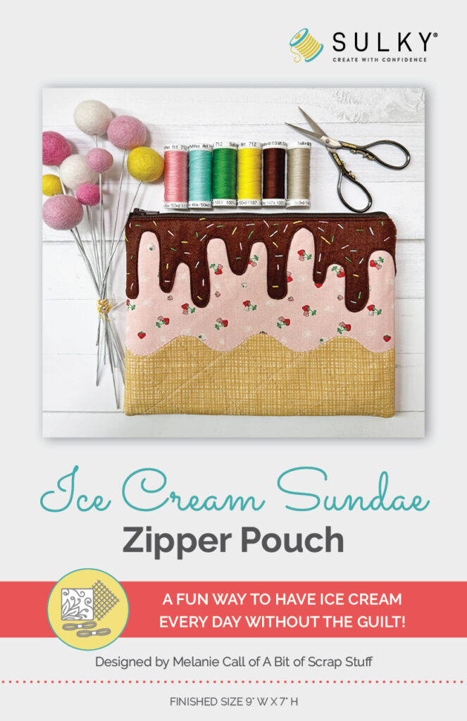 Ice Cream Zipper Pouch cover front