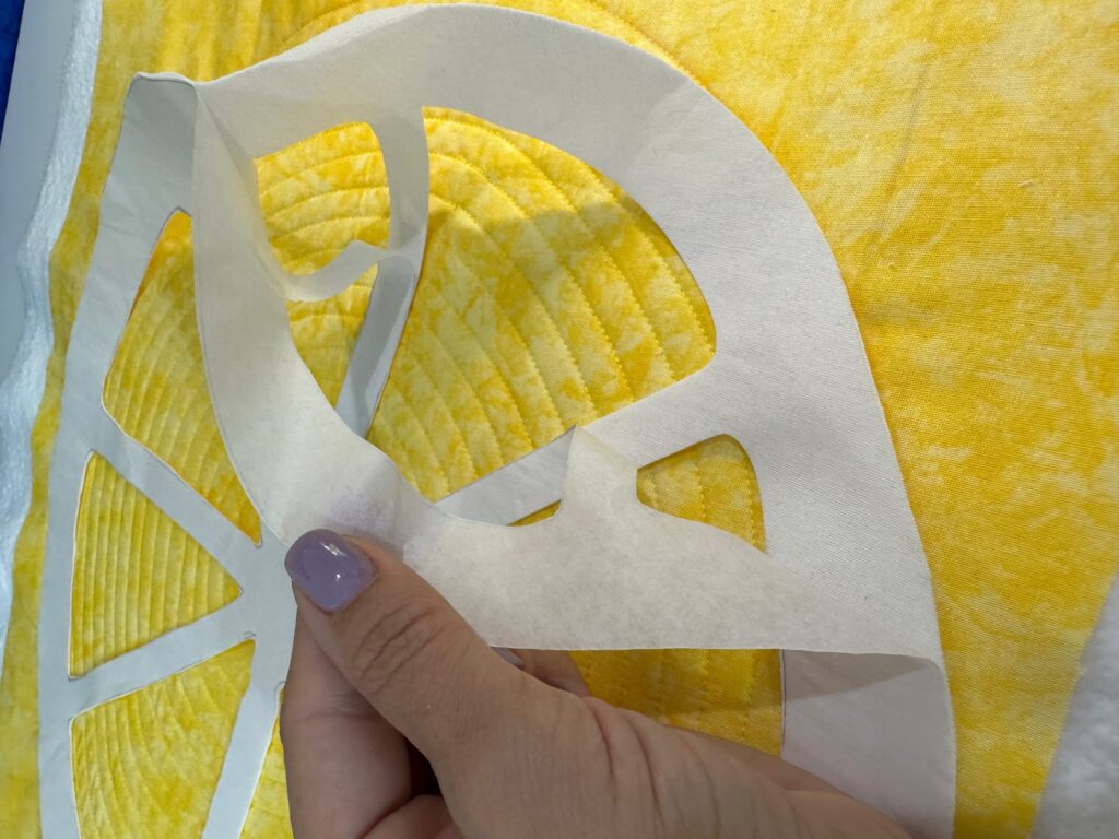 removing paper backing from Perfect Applique