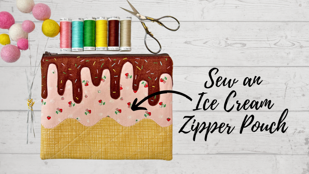 Ice Cream Social - Cute Pencil Pouch - Talking Out of Turn