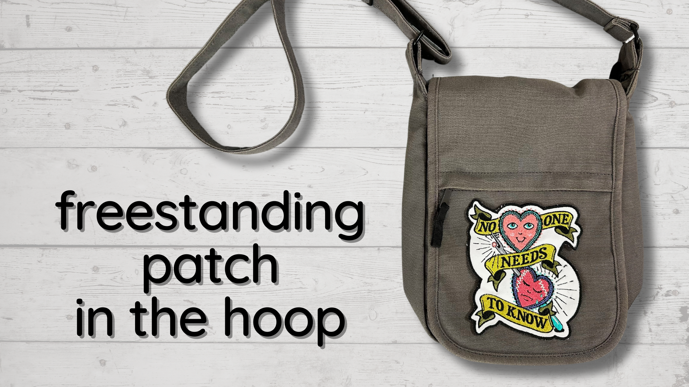 freestanding patch in the hoop