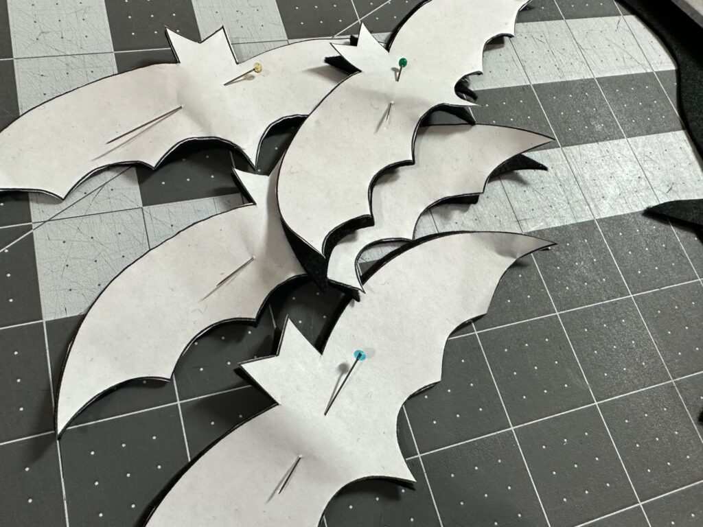 cutout bat appliques