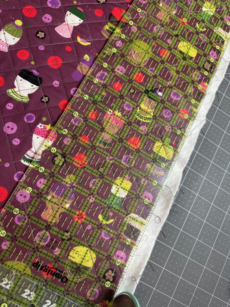 trimming fabric edges evenly