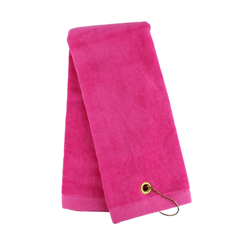 pink golf towel