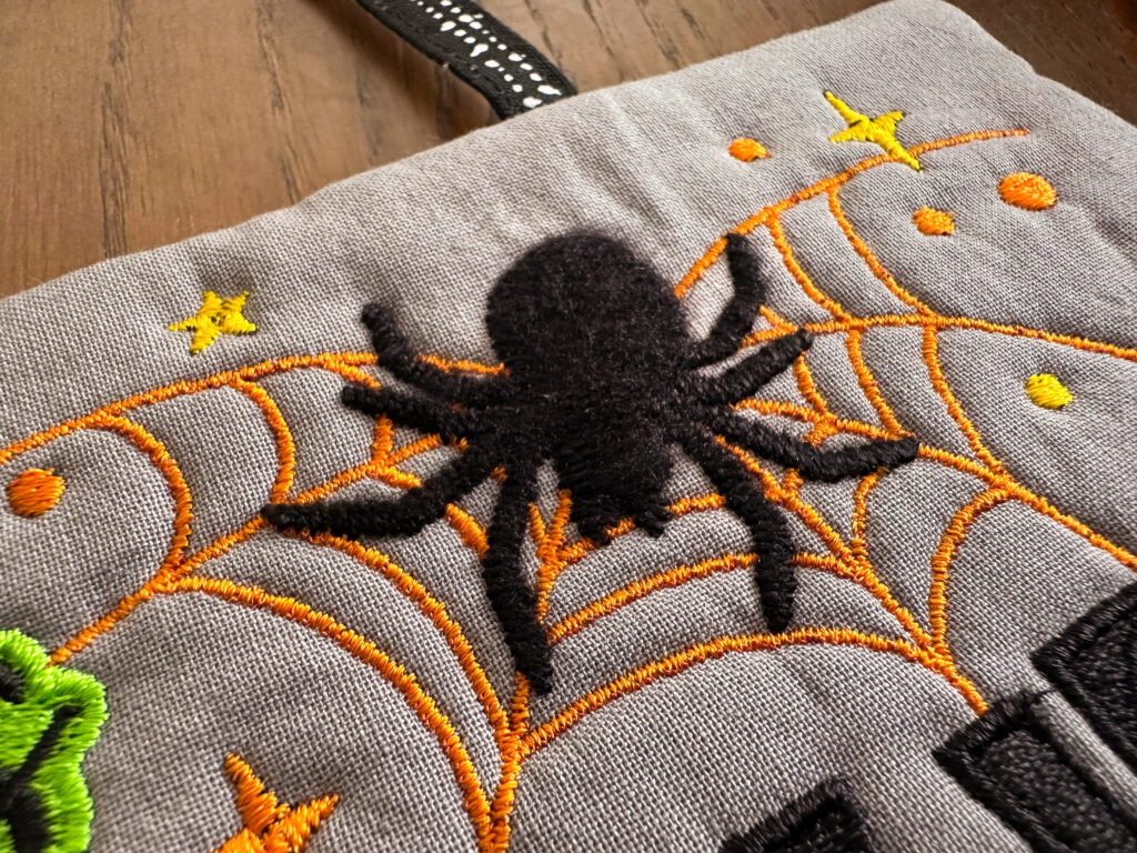 witch wall hanging spider closeup