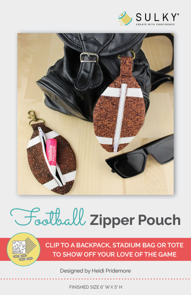 Mini football Zip Pouch