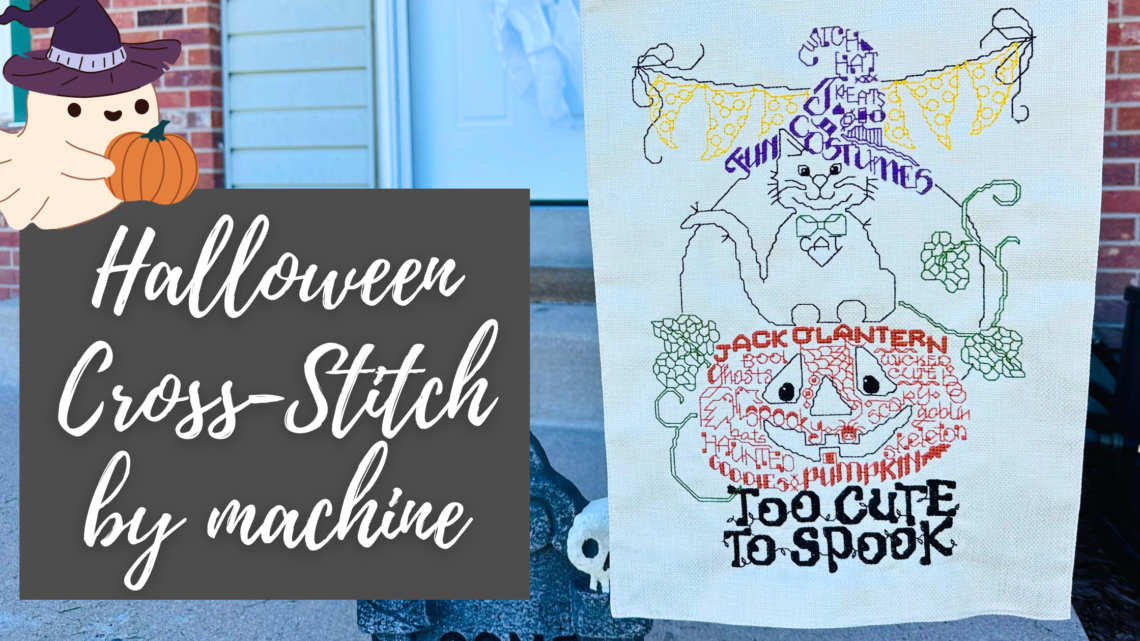 Halloween Cross-Stitch by machine