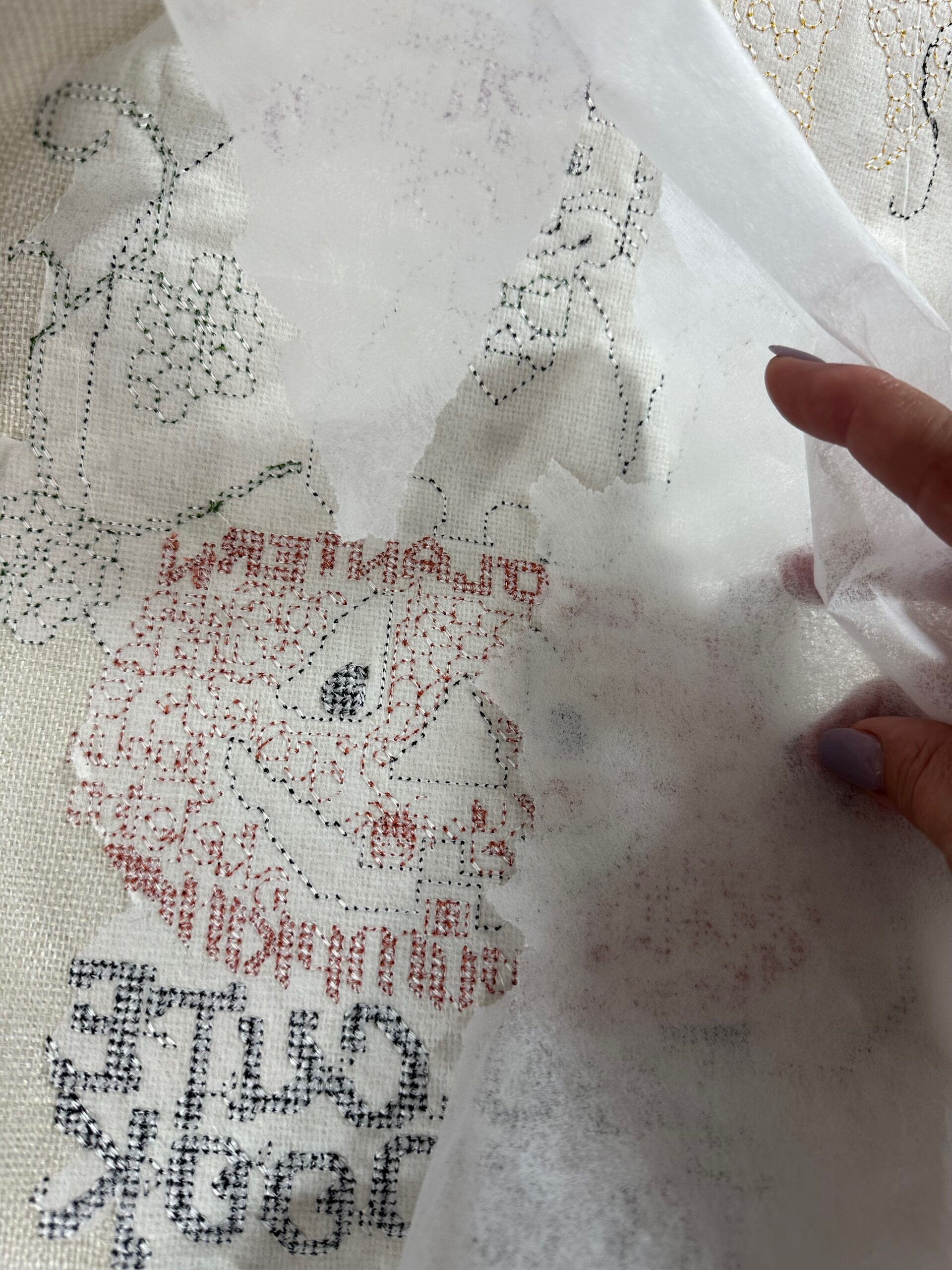 Halloween Machine CrossStitch Flag to Make Sulky