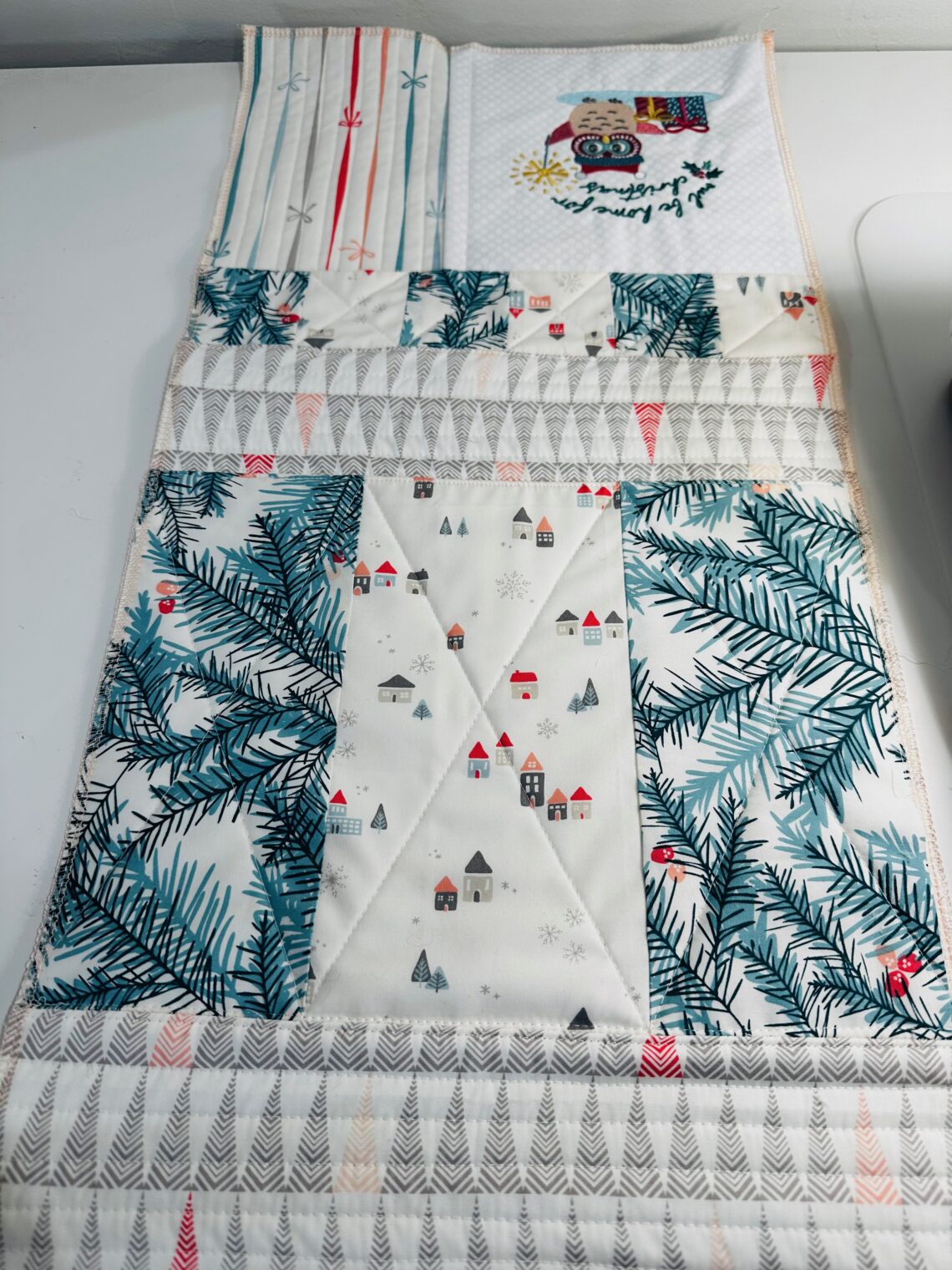 Owl Harmony Quilted Table Topper NCU0DDK802 main image 1