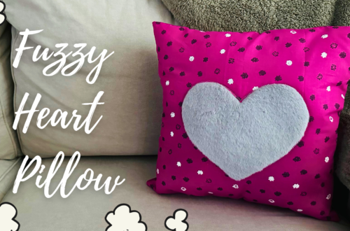 Fuzzy Heart Pillow