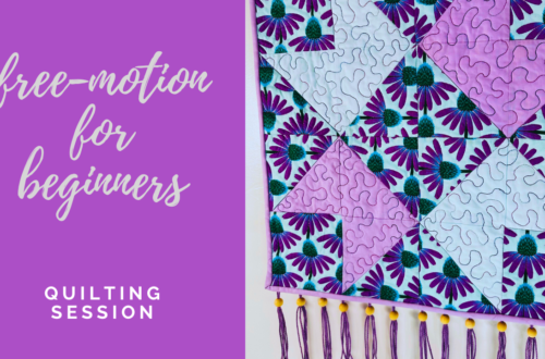 free-motion quilting for beginners session