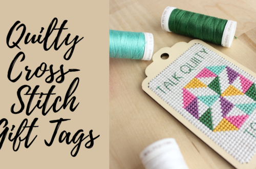 Talk Quilty to Me Cross-Stitch Gift Tags