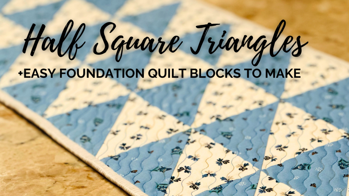 half square triangles to make into quilt blocks