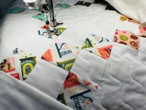 quilting the Irish Chain Quilt