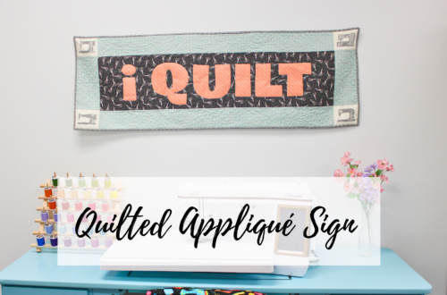 Quilted Appliqué Sign