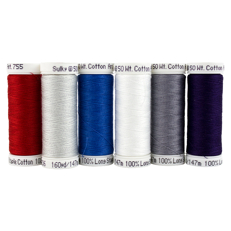 Patriotic 50 wt. Cotton Sampler from Sulky