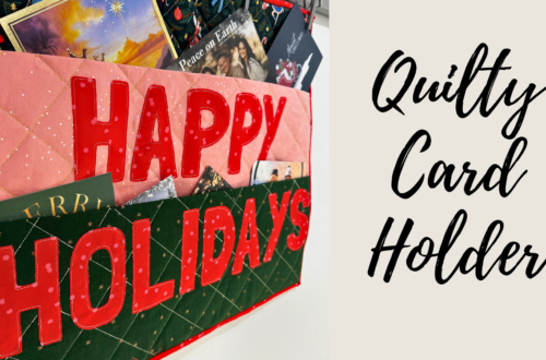 Quilty Christmas Card Holder