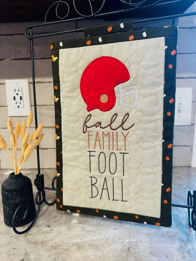 Fall Family Football Mini Quilt