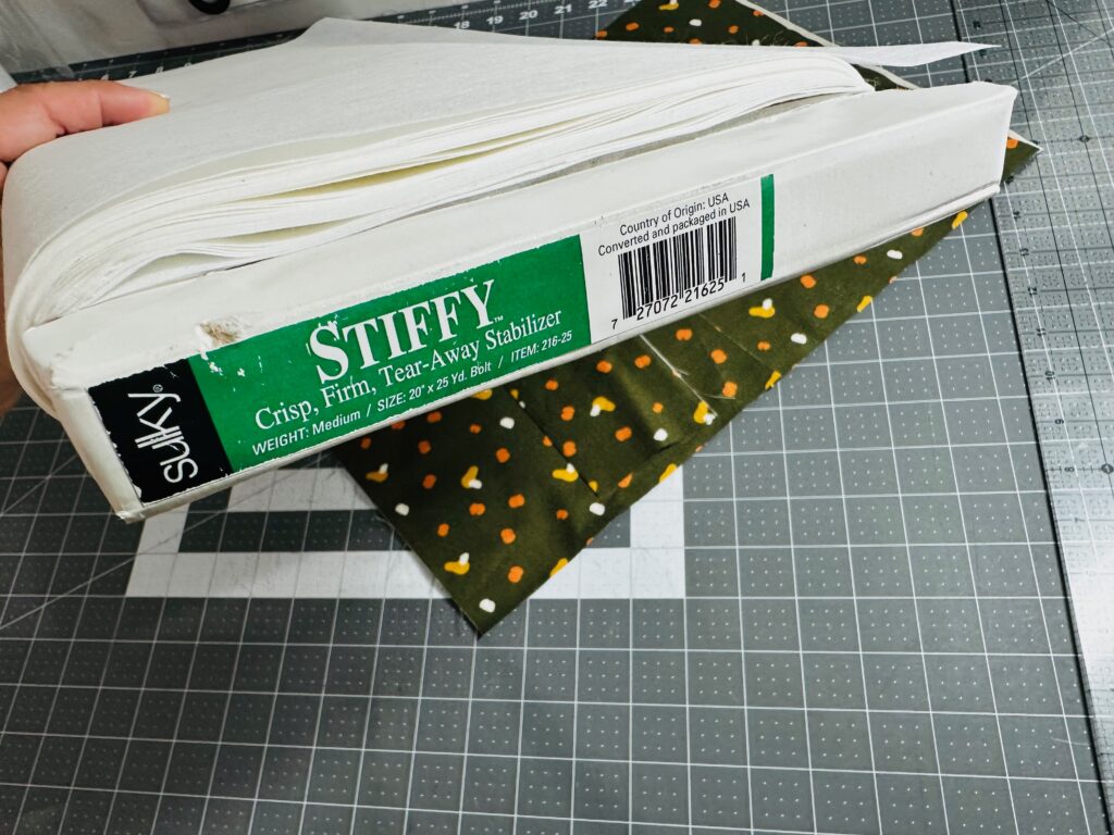 Sulky Stiffy Stabilizer and fabrics