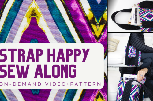 Tote Bag Sew Along with Strap Happy Tote Pattern