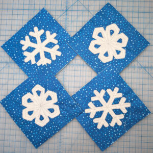 Snowflake Appliqué Coasters - Sulky
