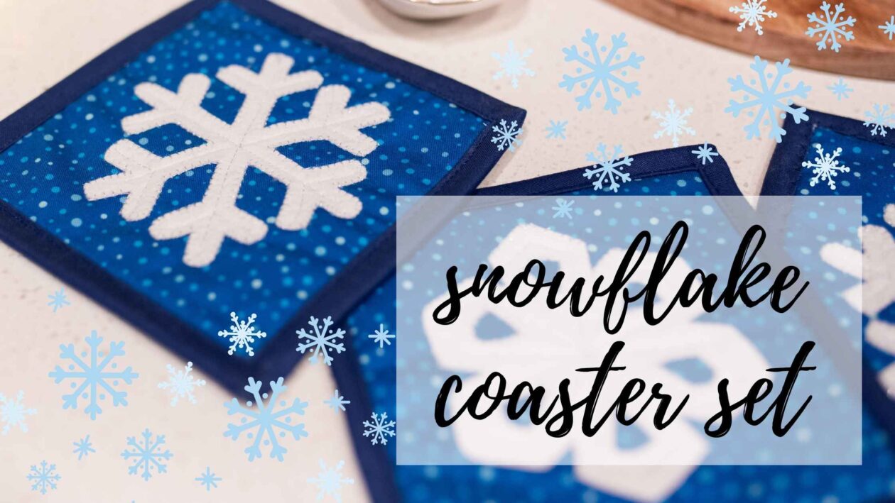 snowflake coaster set