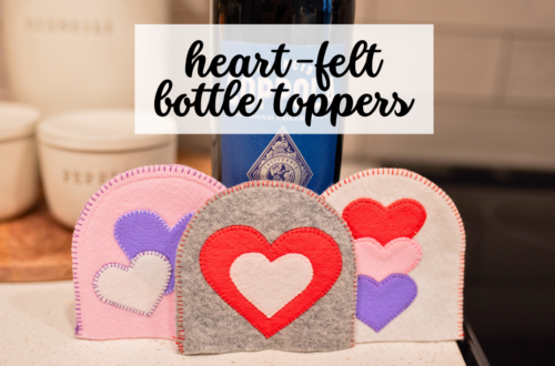 felt bottle toppers