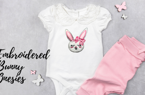 Embroidered Bunny Onesies