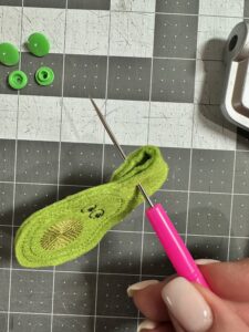 poking hole for snaps