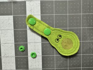 snap caps on key fob