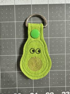 finished Key Fob with snaps