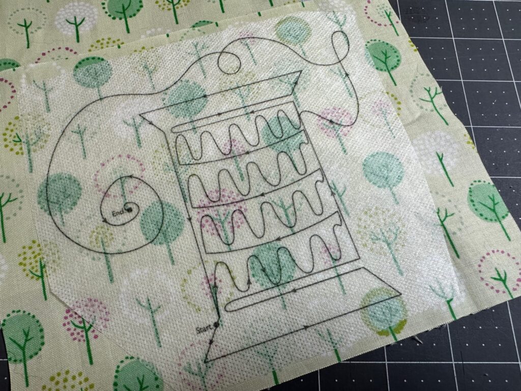 free-motion fun spool of thread design