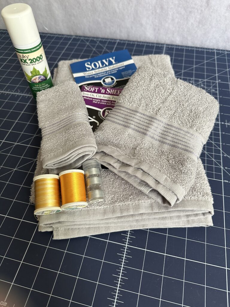 embossed embroidery towel set supplies