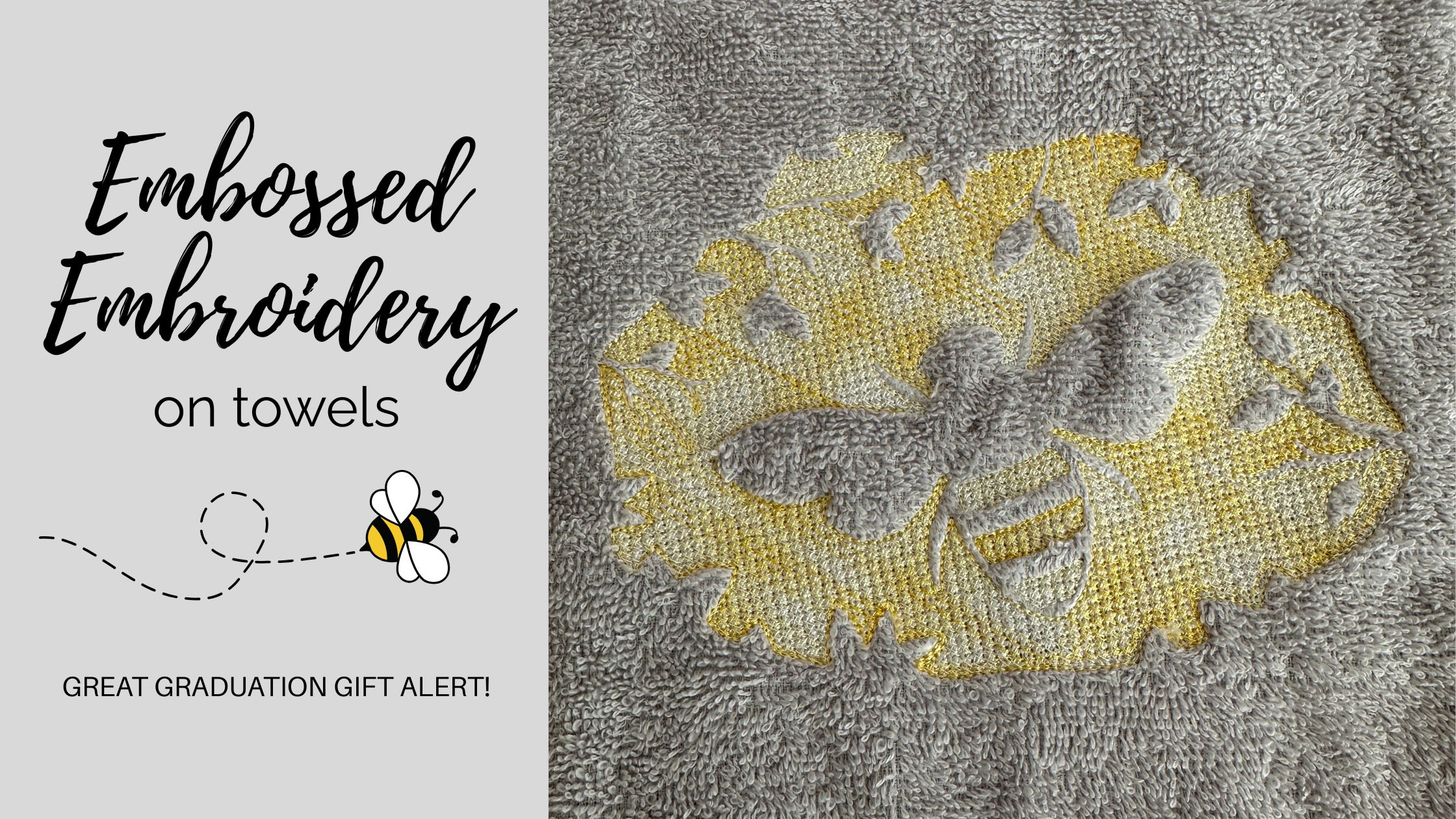 embossed embroidery towels