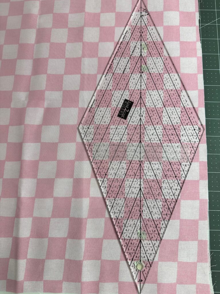triangle ruler template on lemonade bunting