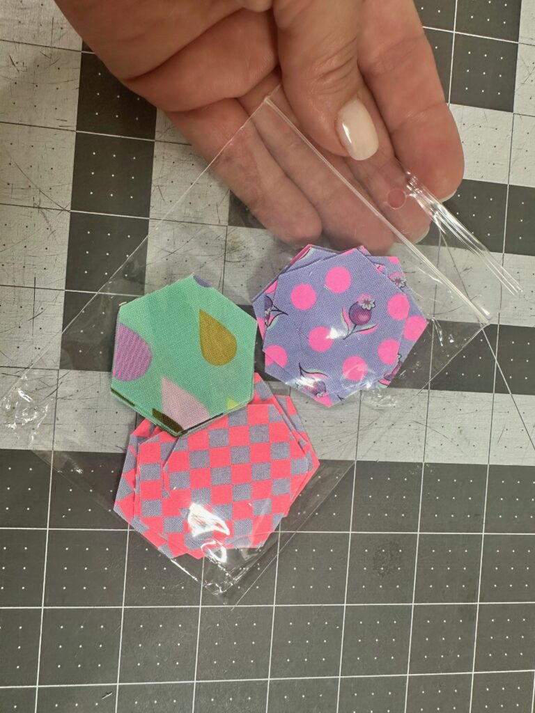 precut fabrics in bag