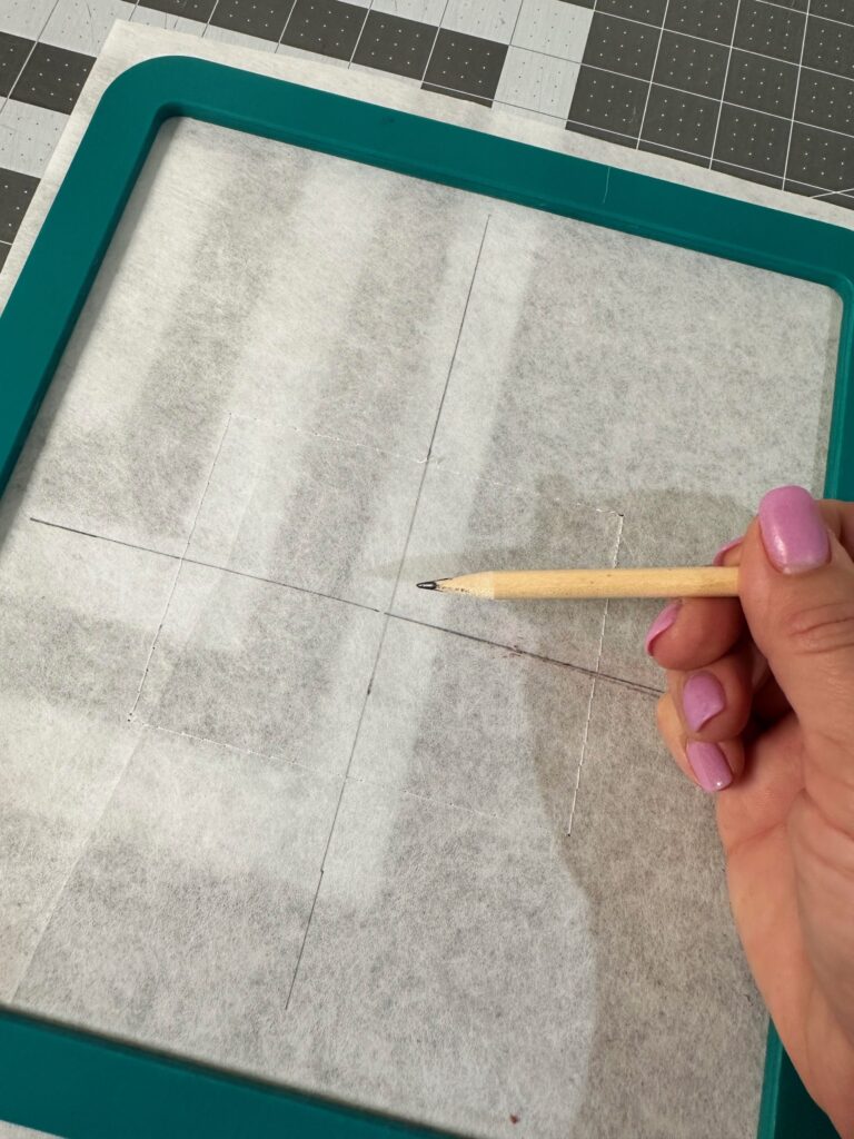 center cross marks on stabilizer for fishing hat