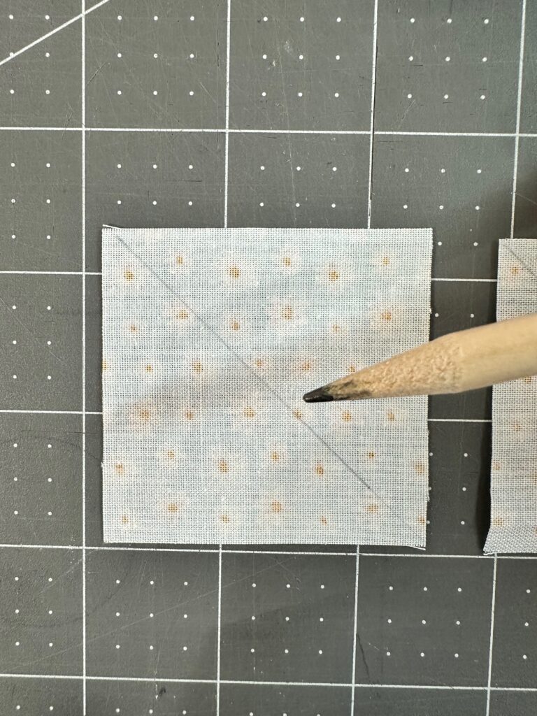 marking Flying Geese squares