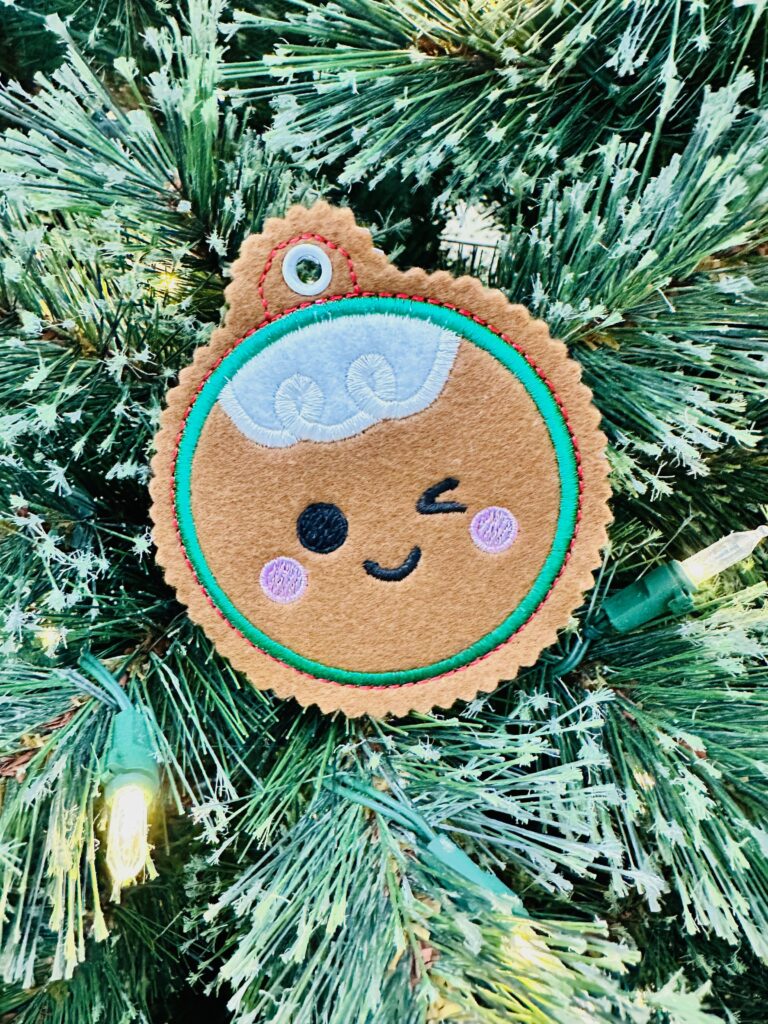 Gingerbread Ornament in tree