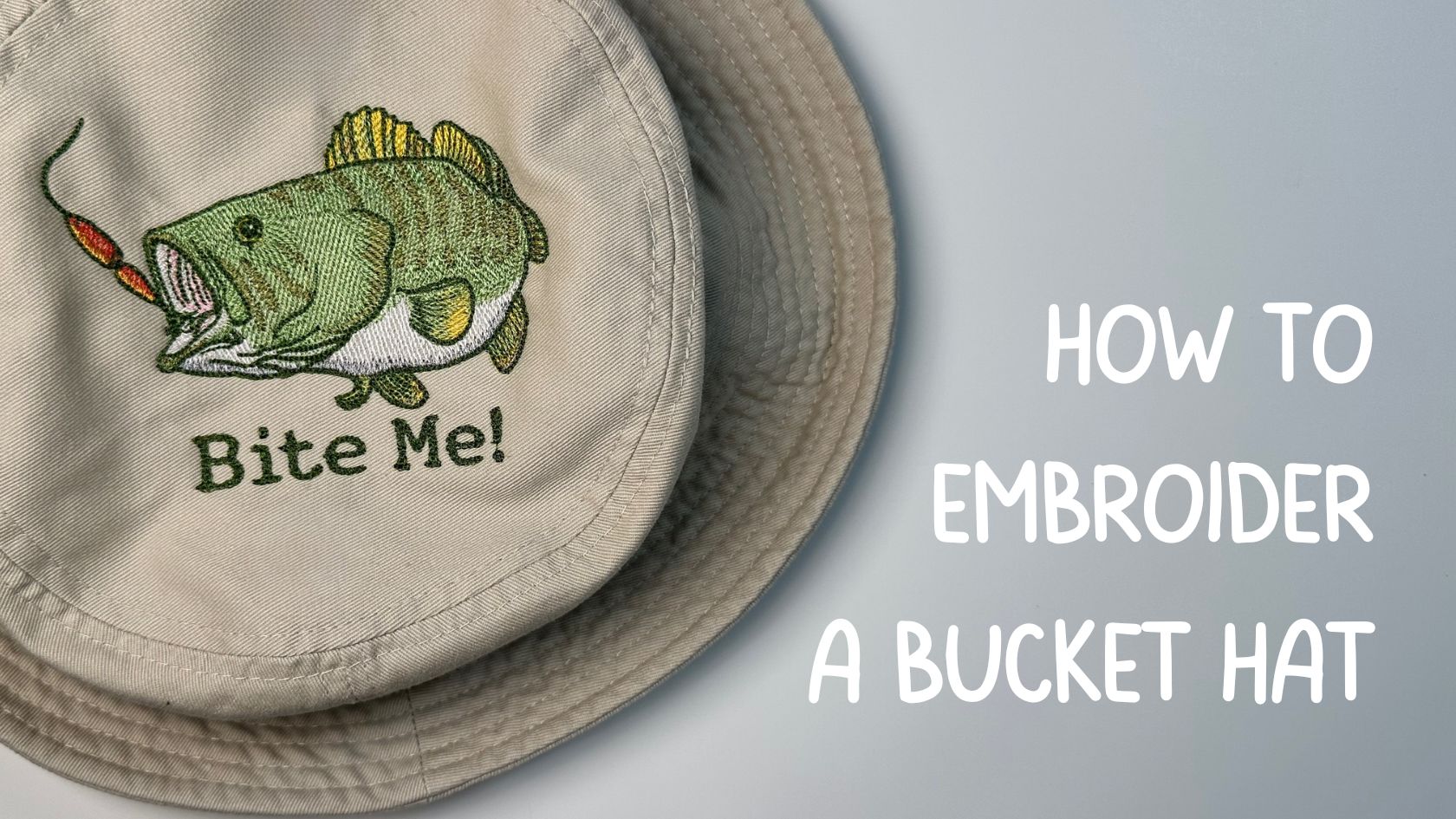 how to embroider a bucket hat