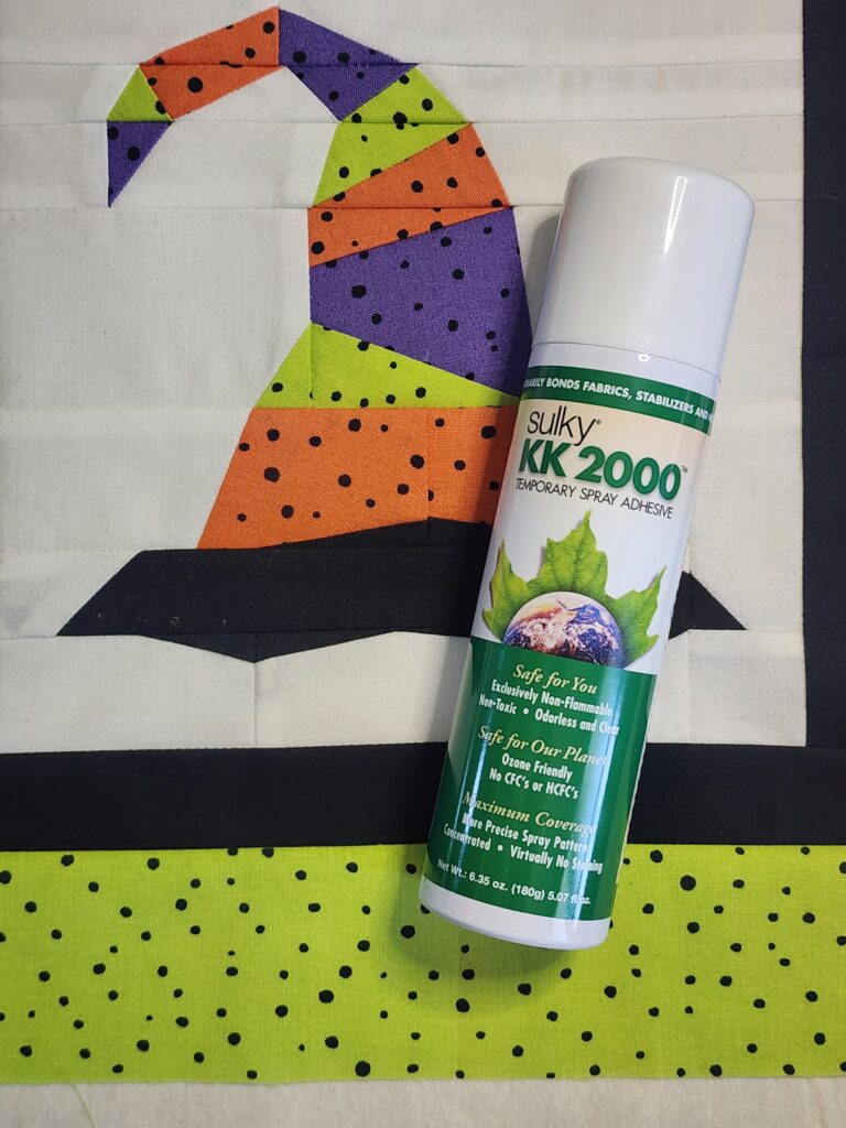 KK2000 to secure tote front on batting
