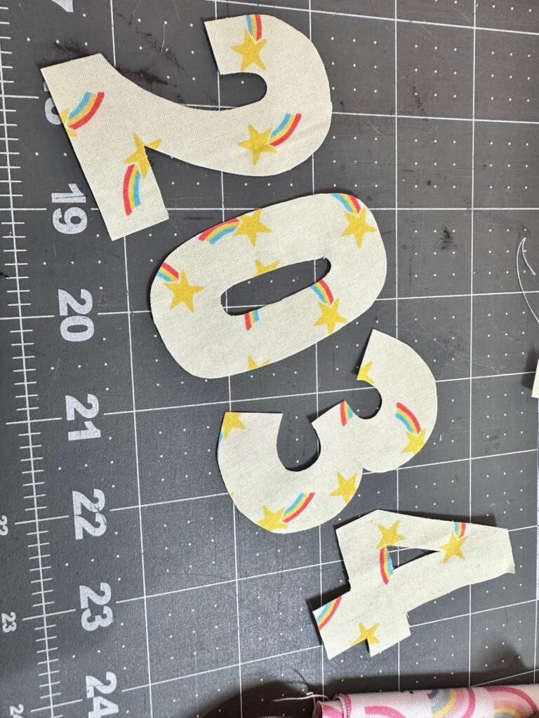 cut out numbers for school tee