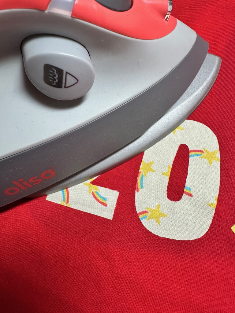 fusing appliques to tee