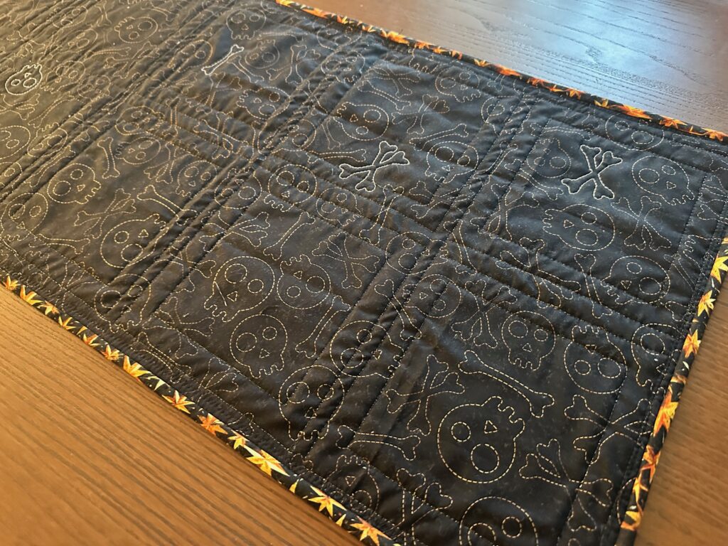 Creepin it Real Table Runner backing