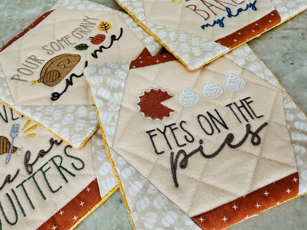 Thanksgiving Coaster Set