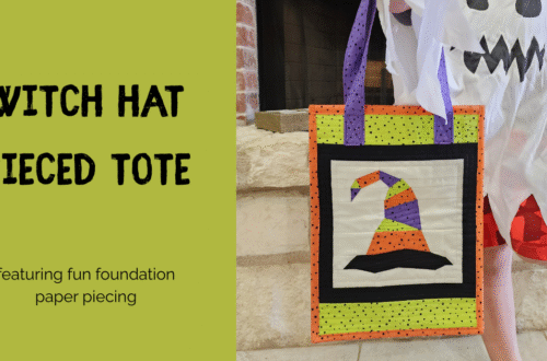 Witch Hat Pieced Tote