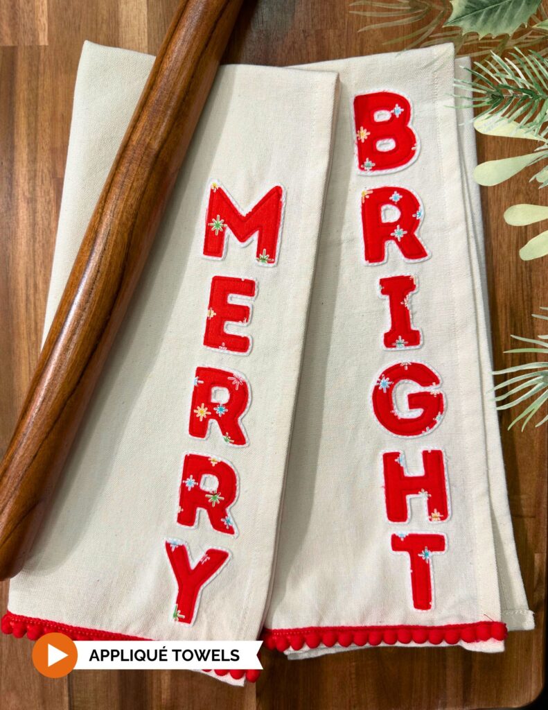 Appliqué Towels
